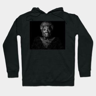 Maya Angelou Portrait with all her book titles - 05 Hoodie